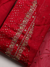 Neck Patti Cotton Blend Unstitched Suit Piece With Dupatta